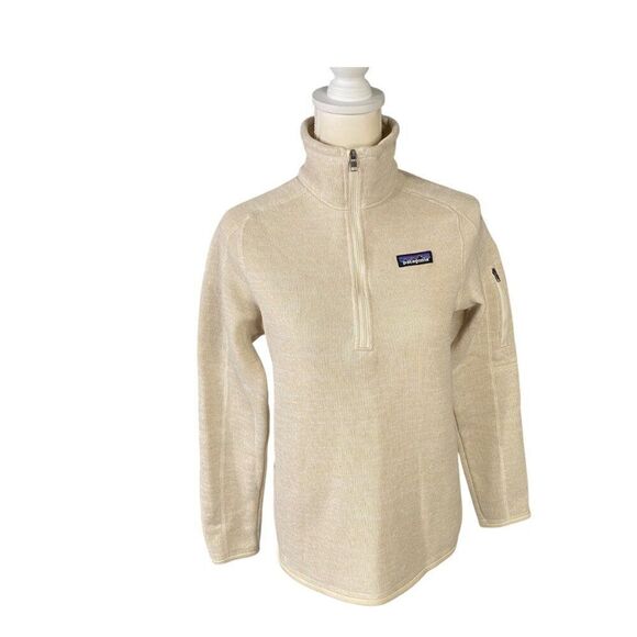 Patagonia Women's Better Sweater Quarter Zip Oatmeal Size Small - Picture 1 of 11